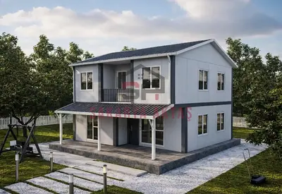 3+1 Çift Katlı Prefabrik Ev 131 m²