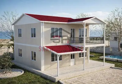 4+1 Çift Katlı Prefabrik Ev 149 m²