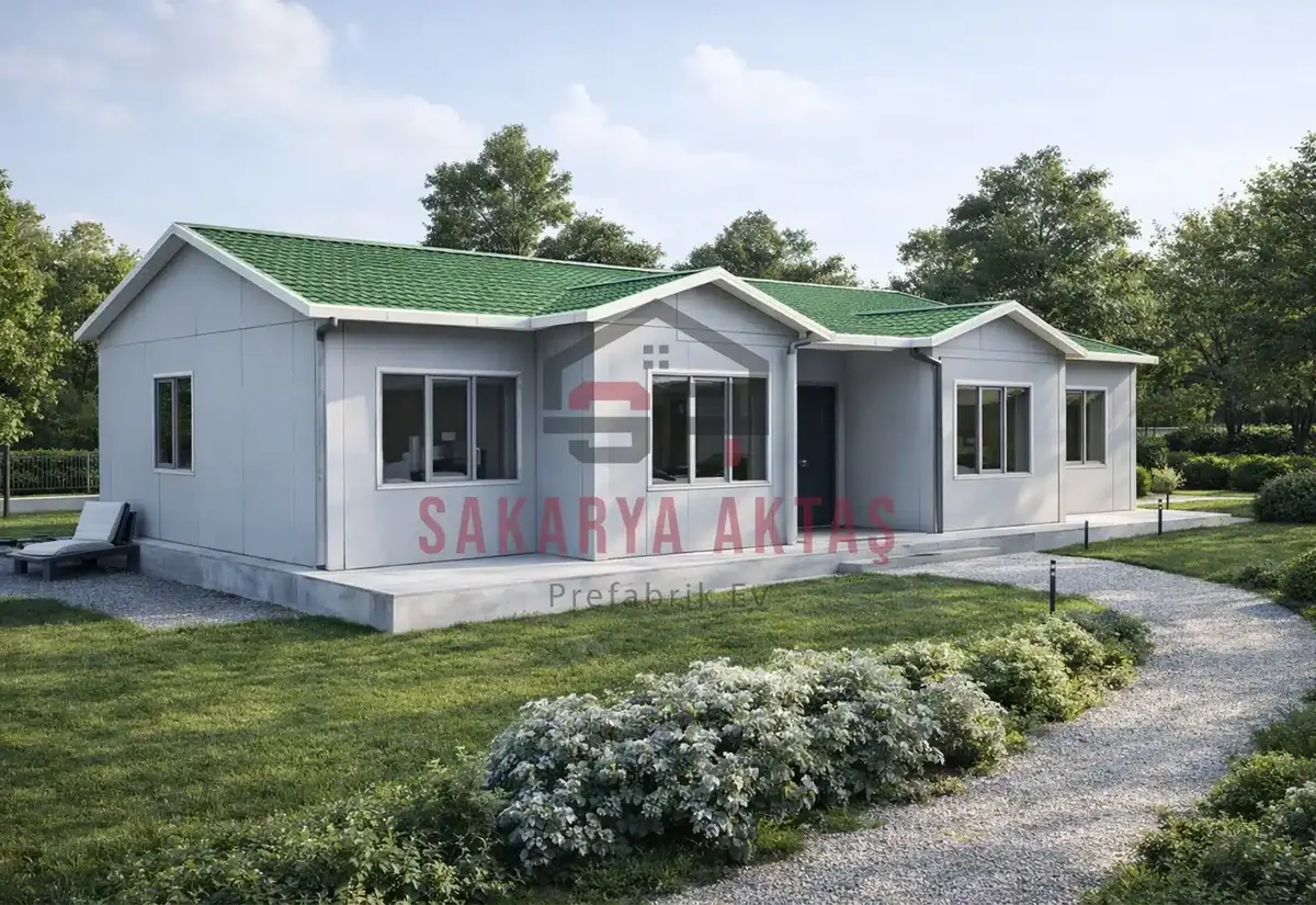 3+1 Tek Katlı Prefabrik Ev 112 m²