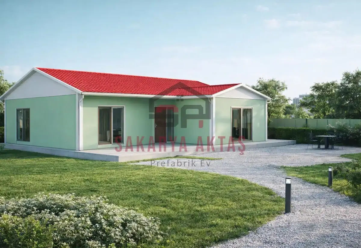 3+1 Tek Katlı Prefabrik Ev 113 m²