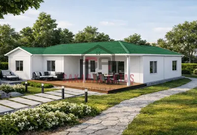 4+1 Tek Katlı Prefabrik Ev 166 m²