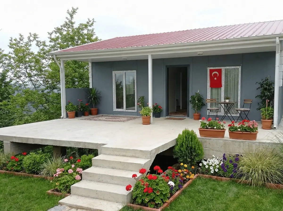 Tek Katlı Prefabrik Ev Projeleri