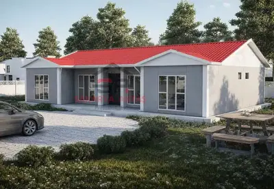 4+1 Tek Katlı Prefabrik Ev 129 m²